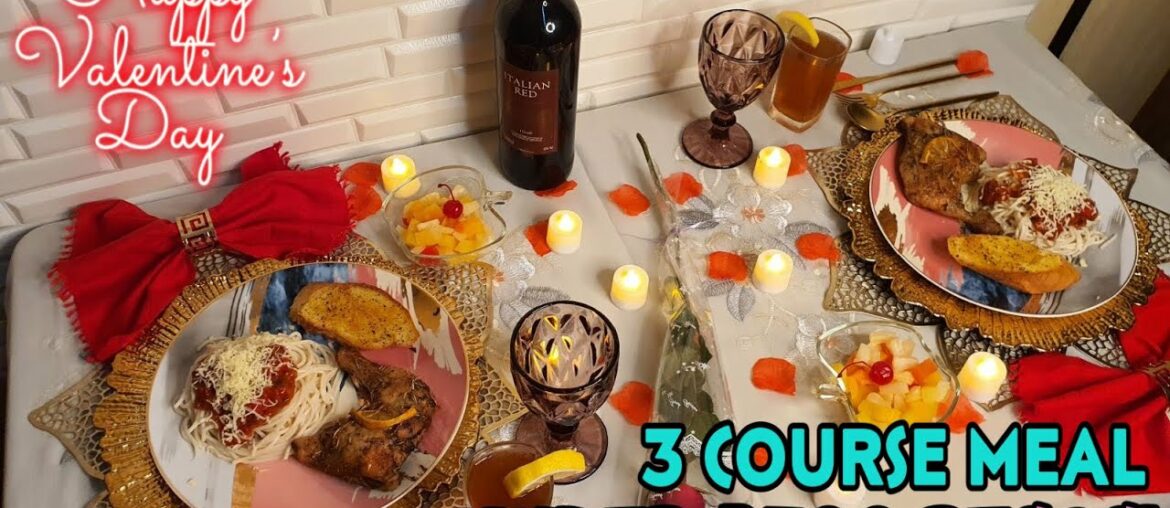 3 COURSE MEAL UNDER P500! BUDGET FRIENDLY AND EASY RECIPE FOR VALENTINES DAY! dycent tv