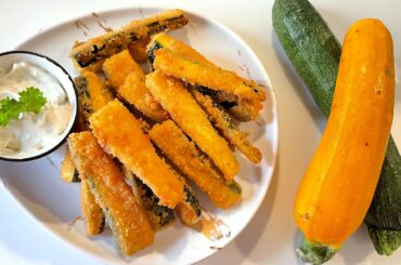 Zucchini french fries | Low Carb French Fries | Keto Recipe french fries | Super crispy & delicious