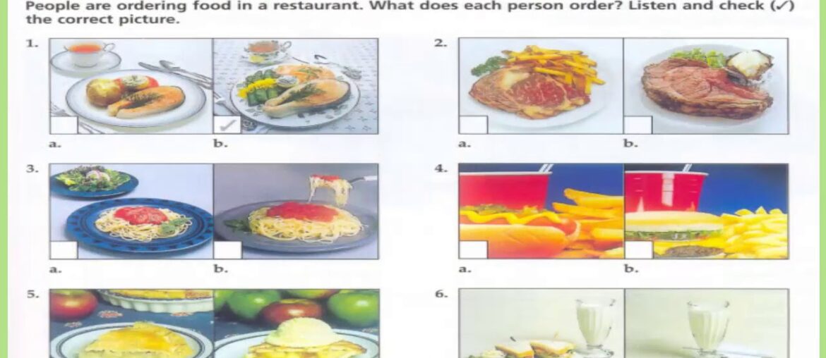 Unit 5 Restaurants - Developing Tactics For Listening