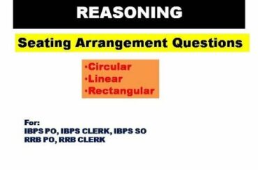 SEATING ARRANGEMENT PART-2|Reasoning Tricks| for all competitive exams