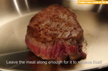 Mauviel Made In France M'Cook 5 Ply Stainless Steel 5.8 Quart Saute Pan with Lid