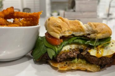 Cloud9 Gourmet Burger and Sweet Potato Fries