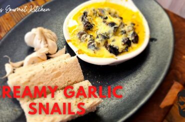 Creamy Garlic Snails Recipe South-Africa | How to cook snails | Cheesy Garlic snails | Escargot