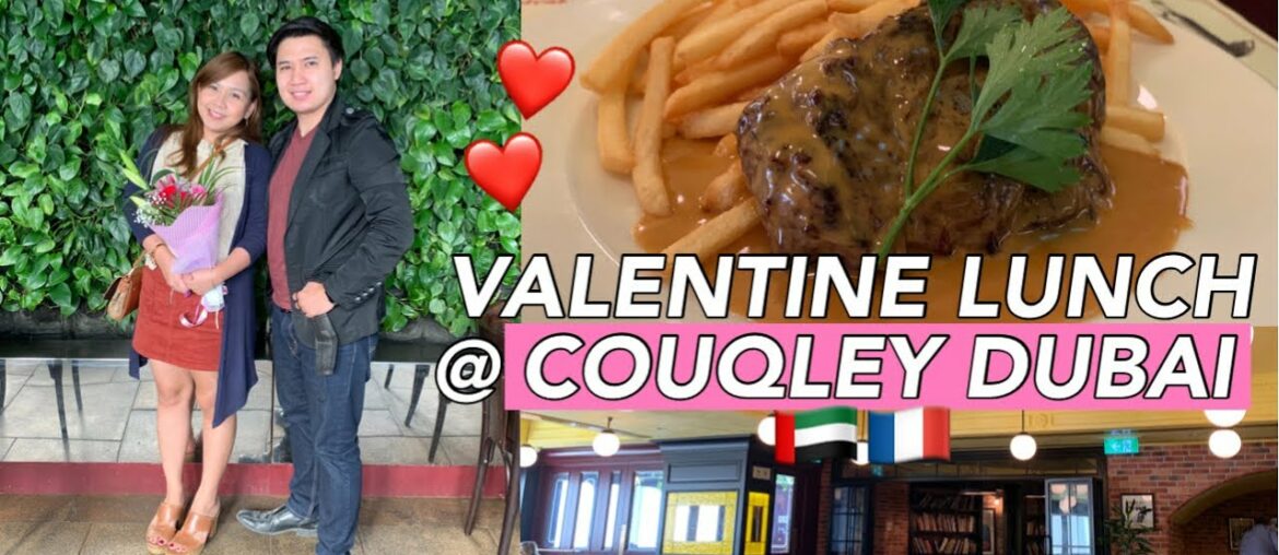 VALENTINE LUNCH @ Couqley Dubai - French Restaurant in Jumeirah Lake Towers JLT