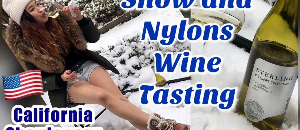 Nylons Wine Tasting in the Snow – California Sterling Chardonnay, White, Shoeplay Dangling Nylons Wine Tasting in the Snow - California Sterling Chardonnay, White, Shoeplay Dangling