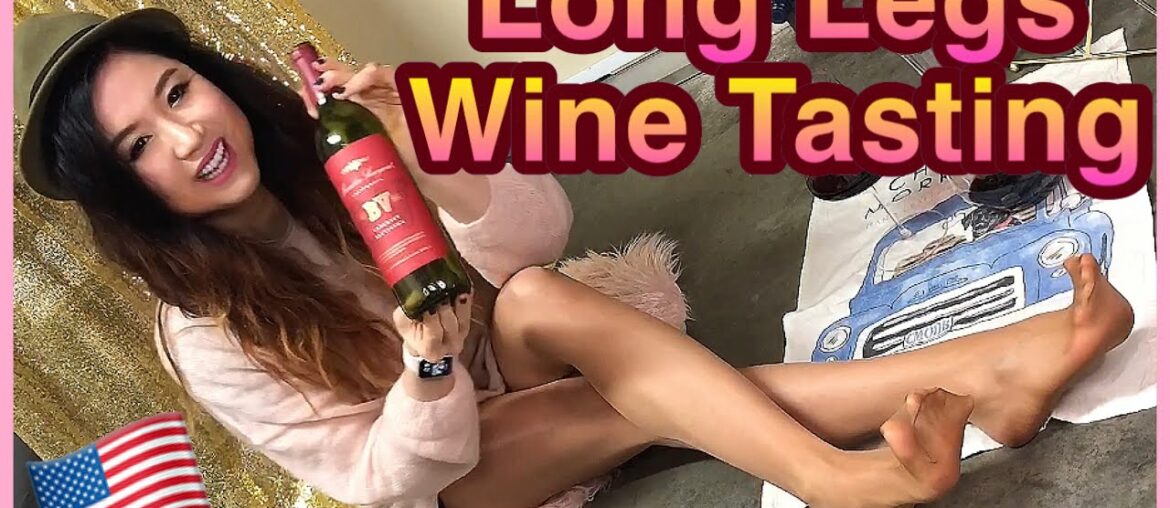 Wine Tasting in Tights - California Cabernet Sauvignon, Beaulieu Vineyard, Nylons