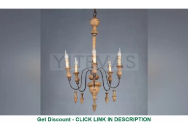 Find Coupons French chandeliers living room dining room bedroom American Creative wooden beads retr