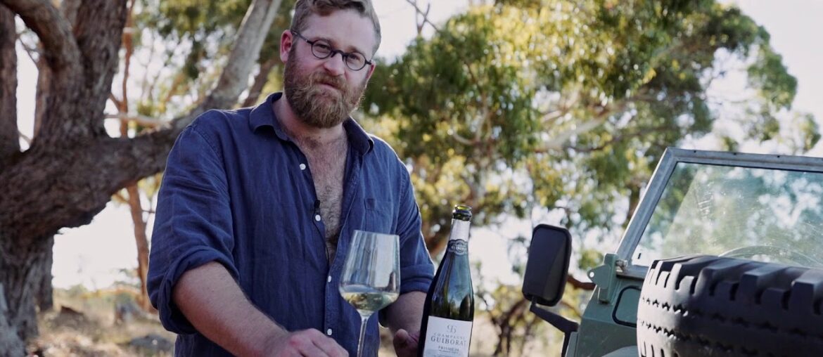 A Bottle of Champagne Guiborat Prisme.14 at Hersey Vineyard with Friends.