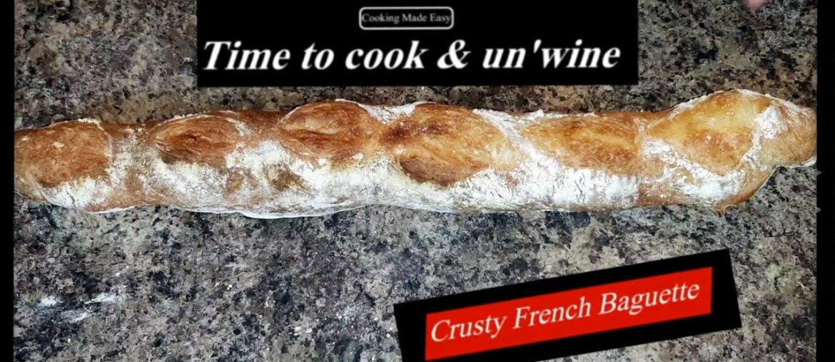 Homemade crusty french baguette recipe