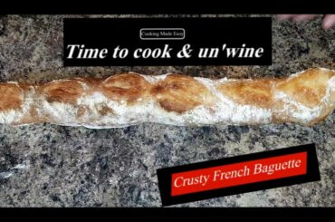 Homemade crusty french baguette recipe
