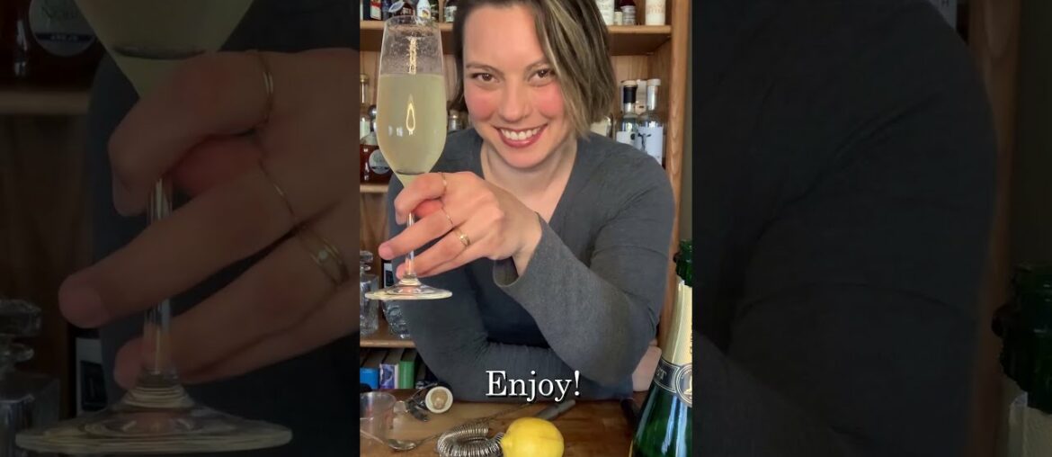 How to make a French 75 Cocktail (#shorts)