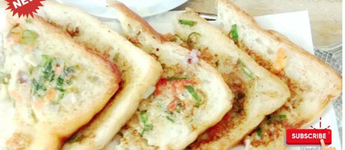 Masala Omelette French Toast/Easy Breakfast Recipe by cooking corner