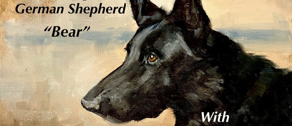Painting a German Shepherd: Bear! With Jessica Henry Gray