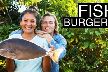 Opelu Kala Fish Burgers in Hawaii with Kimi Werner and @Captain Potter