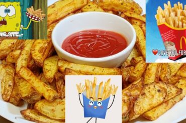 Less Oil No Fry French Fries Recipe | Healthy  & Delicious - #shorts | #youtubeshorts
