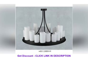 Great!! Circular led pendant lamp American retro French designer style marble candle holders dropli