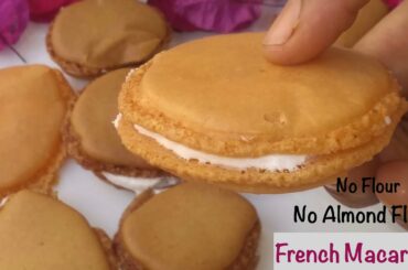 French Macarons- Without Almond Flour Recipe | My No Fail Macarons Recipe- Crunchy & Creamy