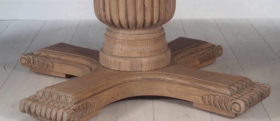 Sienna Round Dining Table - Rustic Finish