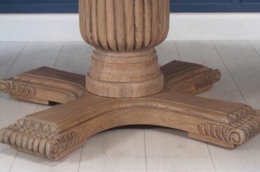 Sienna Round Dining Table - Rustic Finish