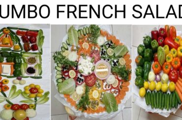 HEALTHY JUMBO FRENCH SALAD . HOW TO MAKE JUMBO FRENCH SALAD RECIPE 1MINUTE SHORT VIDEO.