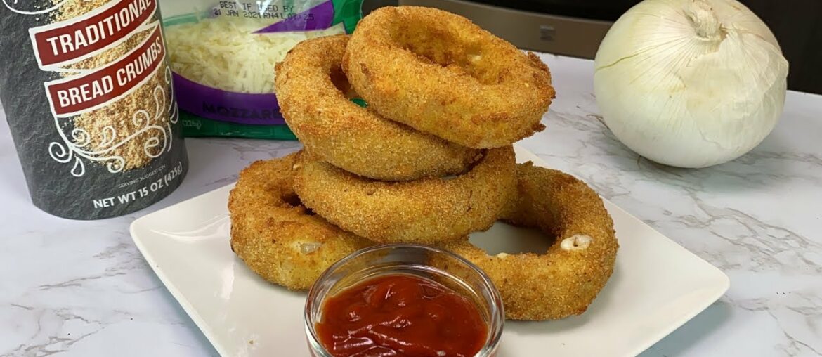 Mozzarella Stuffed Onions Rings