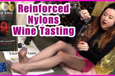 Reinforced Toes Nylons Wine Tasting - Australian Cabernet Sauvignon, Japanese Tights