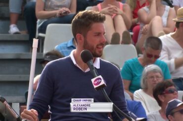 Handsome French chair umpire Alex Robein