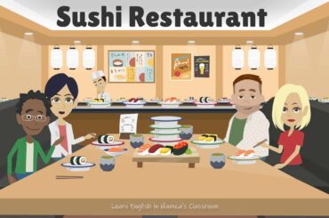 Sushi Restaurant | At the Restaurant  | Daily English Conversations | Fluent English | Learn English
