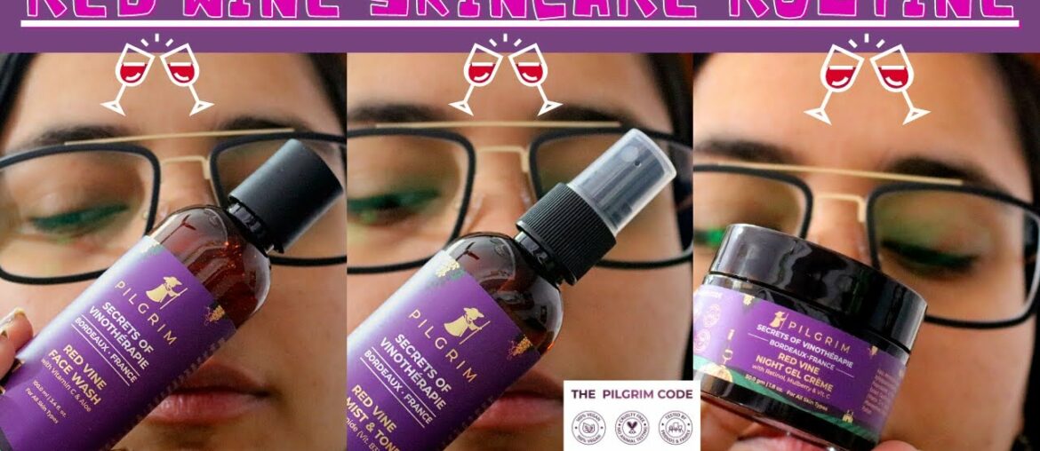 Red Wine Skincare Routine | NEW CRUELTY-FREE AND VEGAN SKINCARE FOR WOMEN AND MEN | Shalini Jaimini
