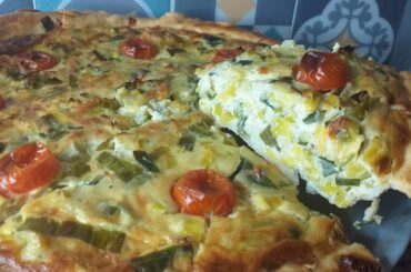 #Shortvideo French Leek & Cheese Tart Recipe #Shortvideo