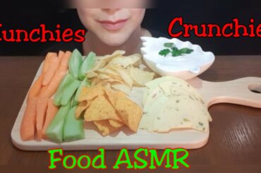 ASMR :Eating Crunchies&Munchies| cheese jalapeno+Nachos+French cheese+dip+Salad |Mukbang |Food ASMR