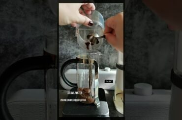 Let's brew using french press using James Hoffman's recipe