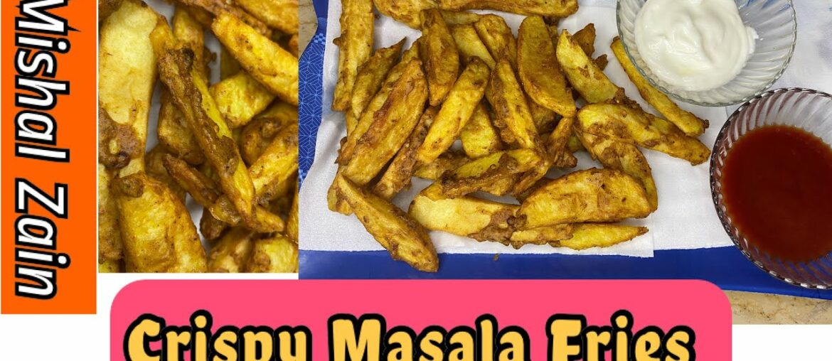 Crispy Masala Fries | Potato Chips | Masala French fries | Tea Snacks / Urdu Recipe By Mishal Zain