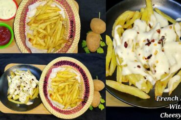 French Fries with cheesy Dip | French fries recipe in Tamil| Homemade crispy French Fries recipe