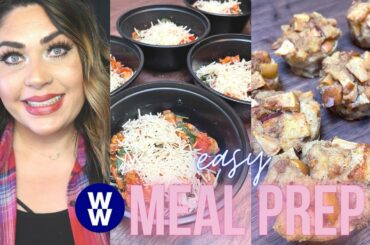 WW MEAL PREP FOR WEIGHT LOSS - FRENCH TOAST MUFFINS - PIZZA BOWLS- PB CRUMB BARS - WEIGHT WATCHERS!