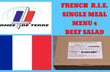 THE FRENCH ARMY R.I.E. - MENU 4 - BEEF SALAD TASTE TEST