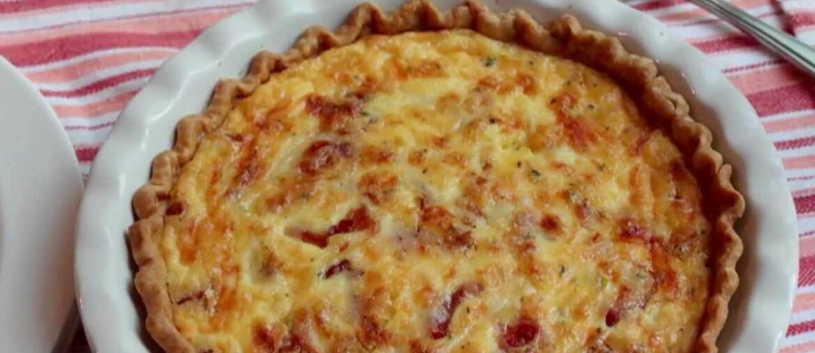 Quiche Lorraine Mother's Day Recipe - Creamy Bacon Leek Cheese Quiche