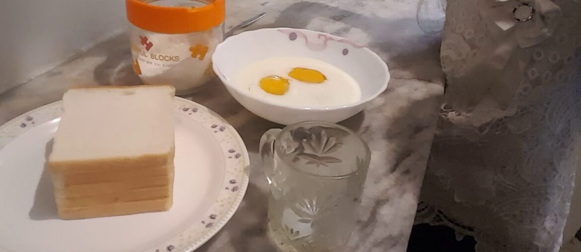 How to make simple French toast n tea.(French toast recipe)