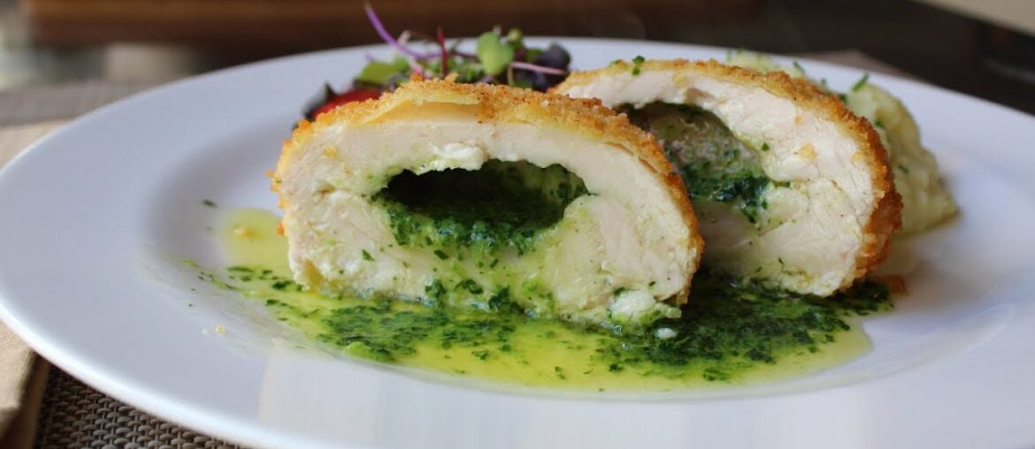 Chicken Kiev - Crispy Chicken Breast Stuffed with Garlic Butter Sauce - How to Make Chicken Kiev