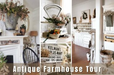 Spring Farmhouse Home Tour | Antique Farmhouse Home Tour | Trifted Home Decorating Ideas 2021