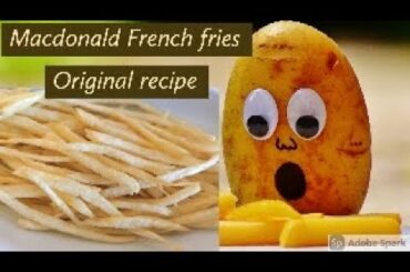 Macdonald French fries/original recipe//by Farah mehtab