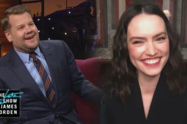 Daisy Ridley Gives James a French Lesson