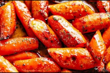 HONEY GARLIC BUTTER ROASTED CARROTS