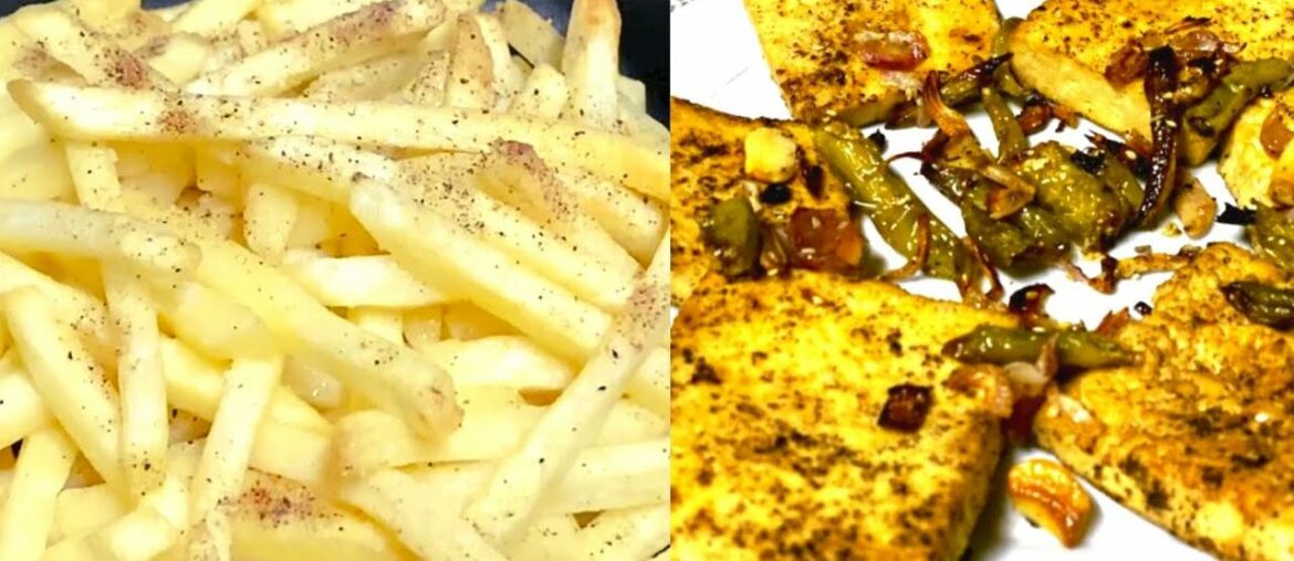 Airfried & Baked Recipes with Tofu, Chicken, Potato, Sweet Potato, French Fries, Tempura & Ham...