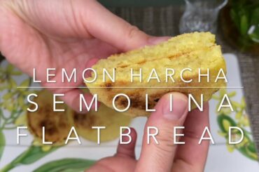"Harcha" Lemon, Semolina Moroccan Flat Bread, French, Spanish, English, Delicious Quick Recipe