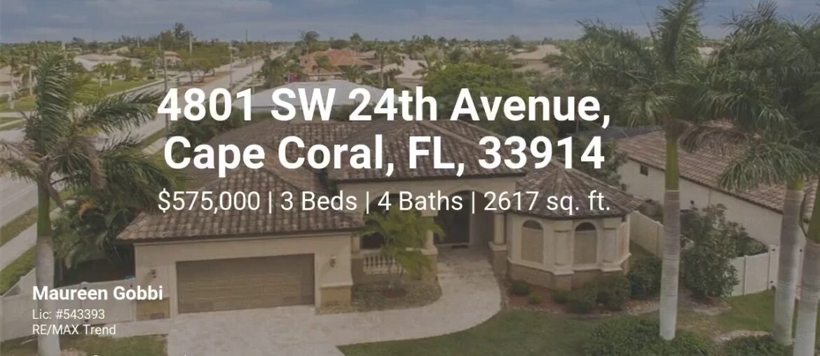 4801 SW 24th Avenue, Cape Coral, FL, 33914 4801 SW 24th Avenue, Cape Coral, FL, 33914