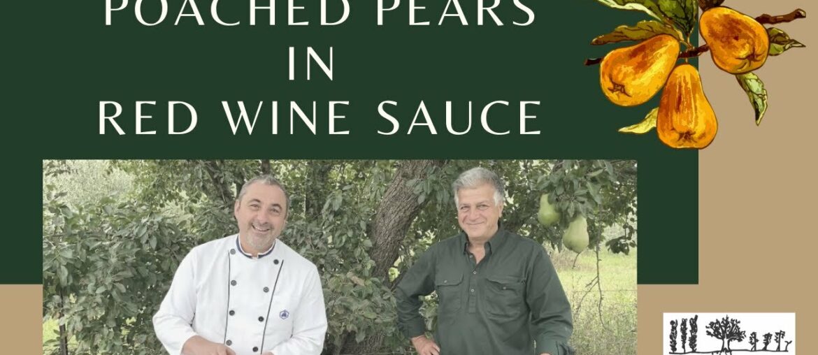 French Cooking Classes with Chef Christophe - Poached pears in red wine sauce