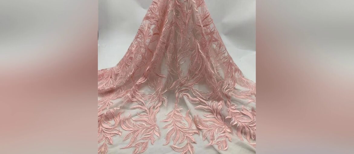 Slide WINE AFRICAN LACE FABRIC 2020 HIGH QUALITY HANDMADE BEADED LACE FRENCH NIGERIAN TULLE LACE FA