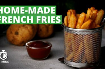 HomeMade French Fries Recipe | How to make Crispy French Fries | Snack Recipes | Cookd