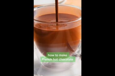 French Hot Chocolate Recipe #shorts